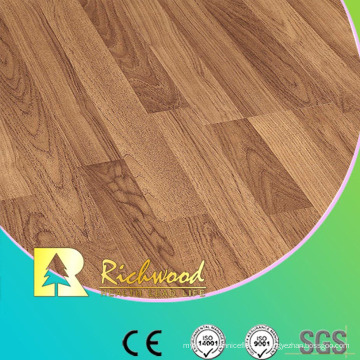 Plancher stratifié insonorisant de bruit de Hickory de relief de ménage de 12.3mm E0